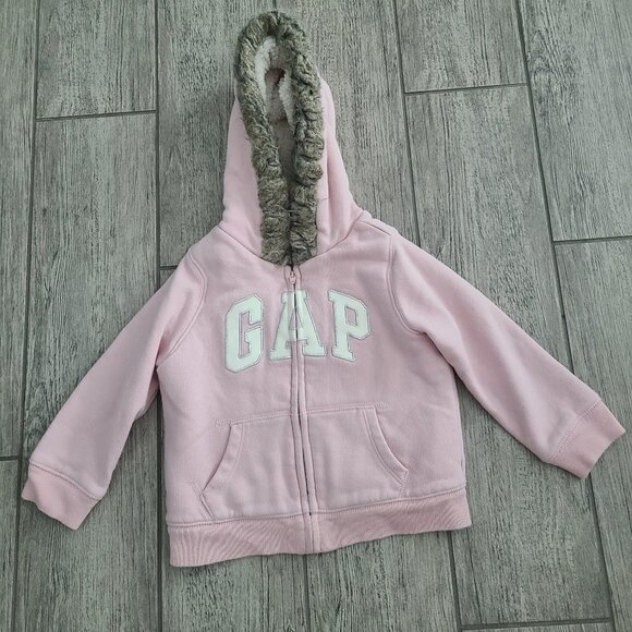 GAP Other - Baby Gap toddler girls heavy winter zippered sweater pink size 3T